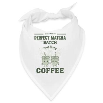 Perfekte Matcha Batch Sweet Serenity Coffee Matcha - Bandana - Weiß - Vorne