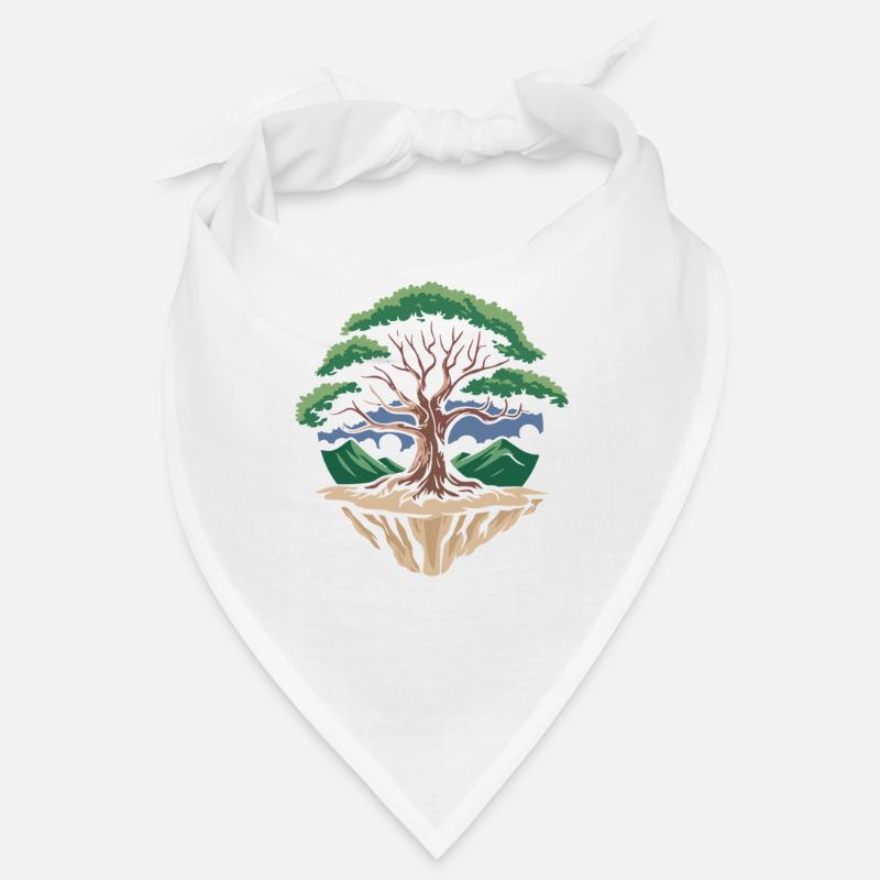 Tree Island Circle Landscape Bandana