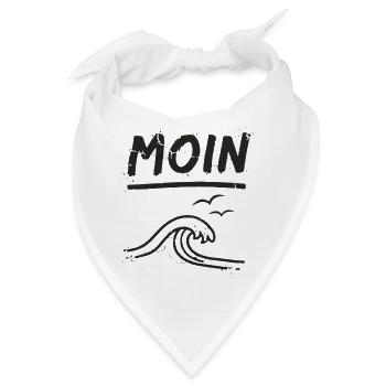 Moin Ostfriesland Ostfriese Nordsee - Bandana - Weiß - Vorne