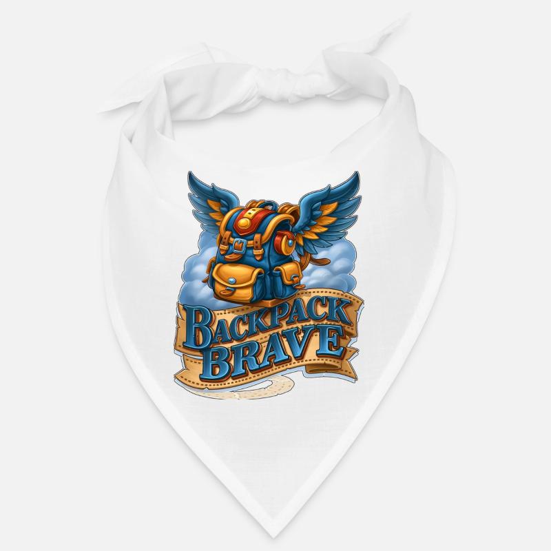 Backpack Brave Magical Flying Winged Bag - Bandana - white