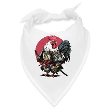 Hahn-Samurai-Rüstung - Bandana - Weiß - Vorne