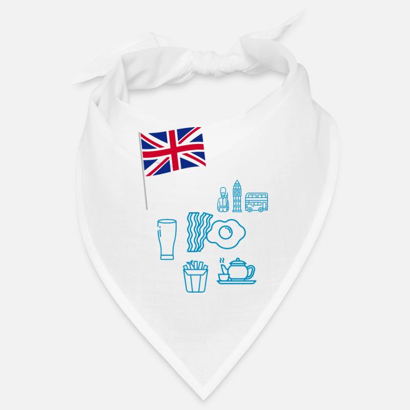 EXANGLIA (Texte Bleu + Blanc) Bandana