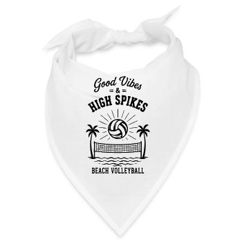 G Vibes & High Spikes Beach Volleyball - Bandana - Weiß - Vorne