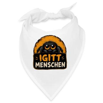Witzige Igitt ! Menschen Spinne - Bandana - Weiß - Vorne