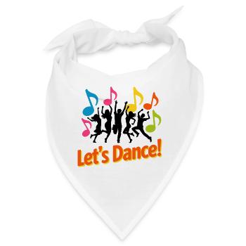 Notizen zur Neon-Tanzparty - Bandana - Weiß - Vorne