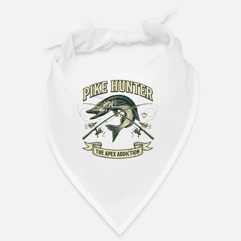 Hecht Jäger Angler Raubfisch Vintage Bandana