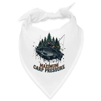 Maximum Carp Pressure Karpfen Angler Fisch - Bandana - Weiß - Vorne