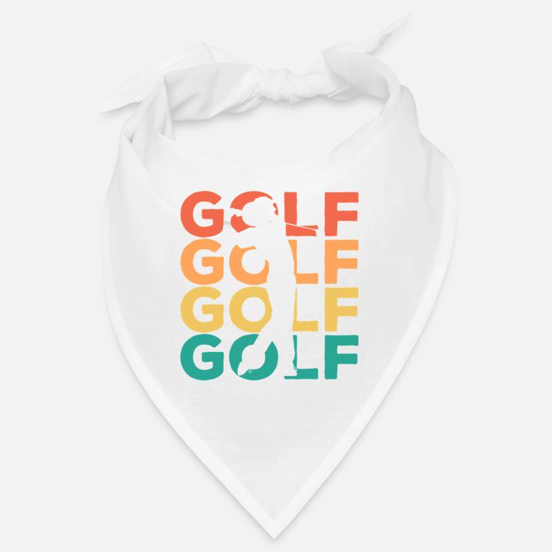 Rainbow Golf Swing Silhouette Bandana