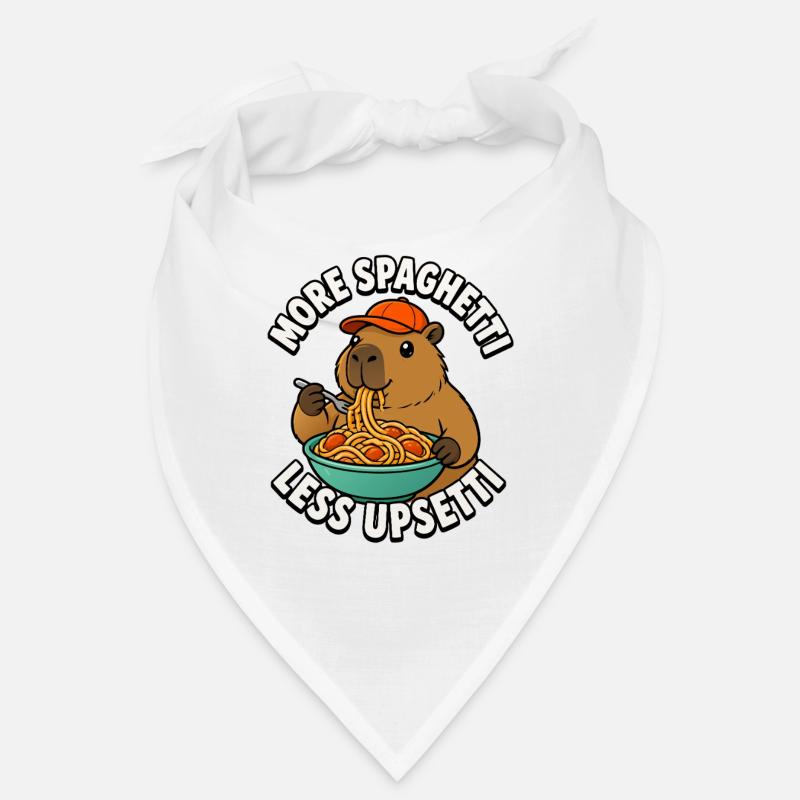 More spaghetti, less hassle, capybara children's spa Bandana