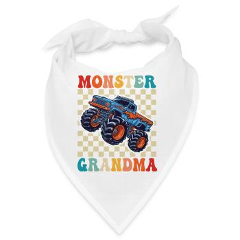 Monster Oma Monstertruck - Bandana - Weiß - Vorne