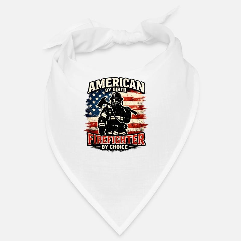 Conception du drapeau du héros du pompier américain Bandana
