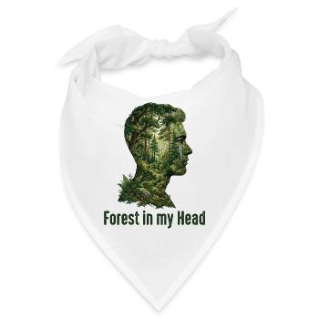 Wald Liebhaber - Bandana - Weiß - Vorne