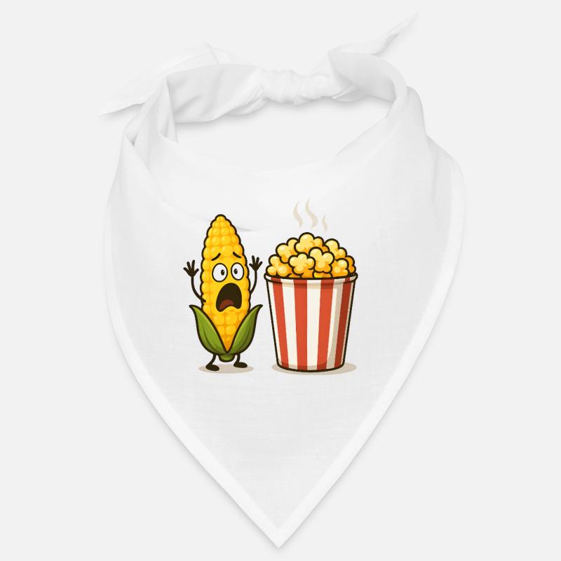 Schockiertes Mais-Popcorn Bandana