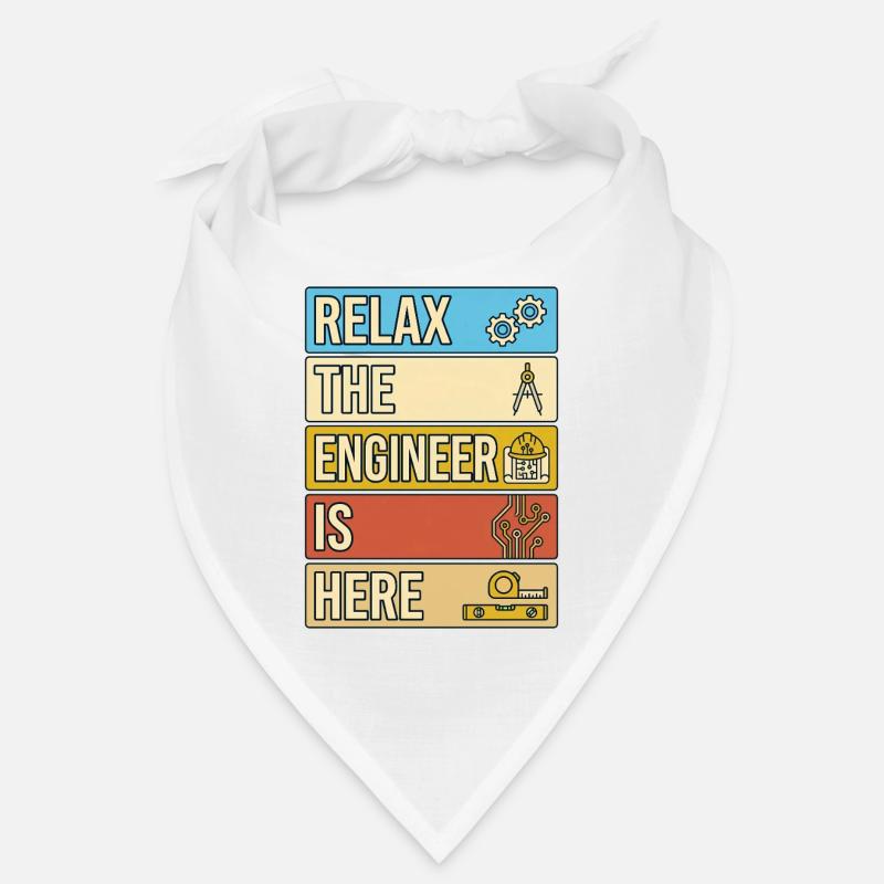Relax The Engineer Is Here Retro Geschenk Bandana