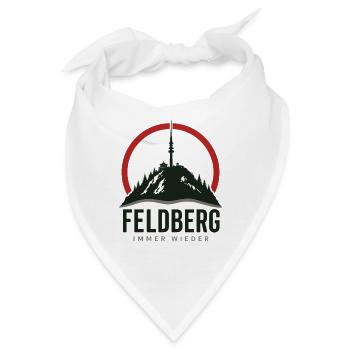 Feldberg Immer wieder, Schwarzwald Wandern Mountai - Bandana - Weiß - Vorne