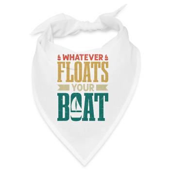 Whatever Floats Your Boat Captain Sail Sailor - Bandana - Weiß - Vorne