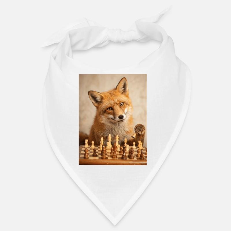 Renard jouant aux échecs Bandana