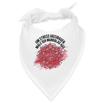  Um Stress Abzubauen Male Ich Mandalas Aus - Bandana - Weiß - Vorne