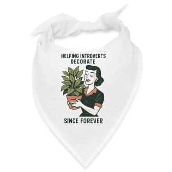 Deko für Introvertierte | Pflanzen - Bandana - Weiß - Vorne