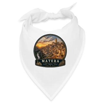 Mediterraner Urlaub in Matera Italien Altstadt - Bandana - Weiß - Vorne
