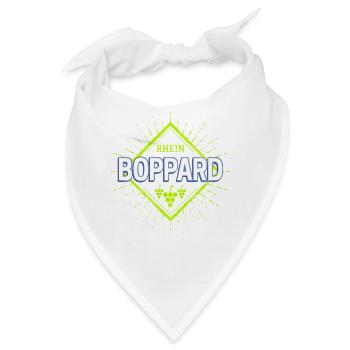 Boppard am Rhein Rheinland-Pfalz Reben Souvenir - Bandana - Weiß - Vorne