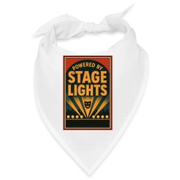 Angetrieben von Rampenlicht | Theater Bühne - Bandana - Weiß - Vorne