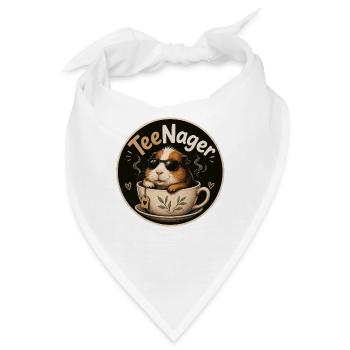 TeeNager Wortspiel - Bandana - Weiß - Vorne