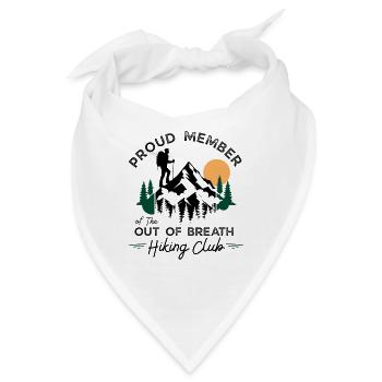 Stolzes Mitglied des Hiking Club Summit - Bandana - Weiß - Vorne