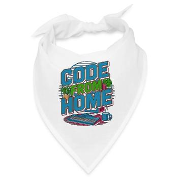 Remote Developer Code From Home Software Developer - Bandana - Weiß - Vorne