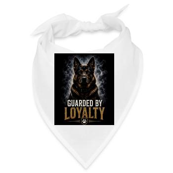 Guarded By Loyalty Hund Stark Dog Lover - Bandana - Weiß - Vorne