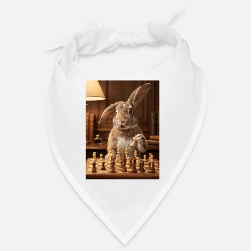 Kaninchen spielt Schach Bandana