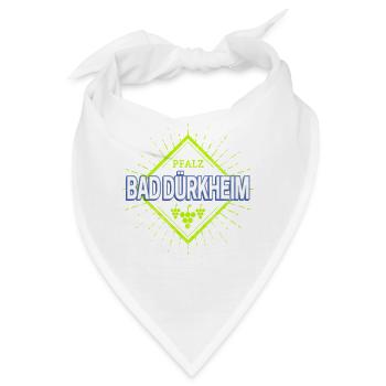 Bad Dürkheim in Deutschland Vintage Reben Design - Bandana - Weiß - Vorne