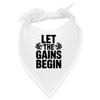 Lasst die Gewinne beginnen. - Bandana - Weiß - Vorne