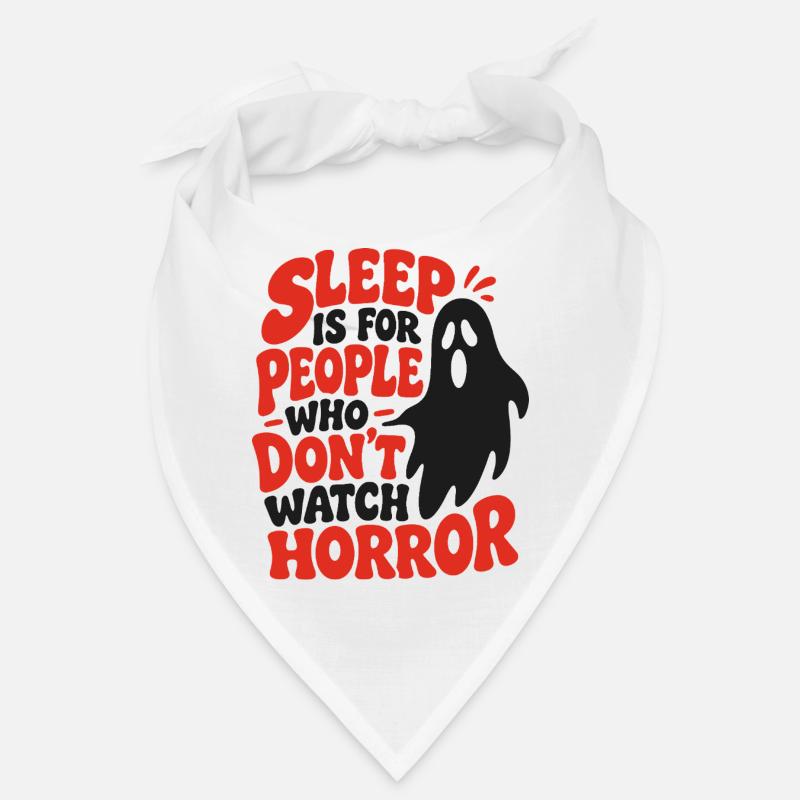 Sleep Is For People Funny Ghost Bandana