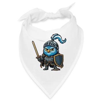 Knight Owl Ren Faire Mittelalterfest - Bandana - Weiß - Vorne