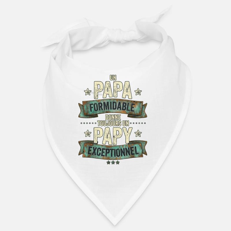 Papa Formidable Papy Exceptionnel Cadeau Bandana