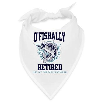 Ofishally Zurückgezogene Fischerei - Bandana - Weiß - Vorne