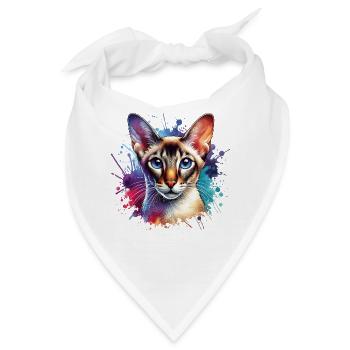 Orientalisch Kurzhaar Motiv - Bandana - Weiß - Vorne