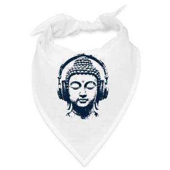 Zen Buddha - Bandana - Weiß - Vorne