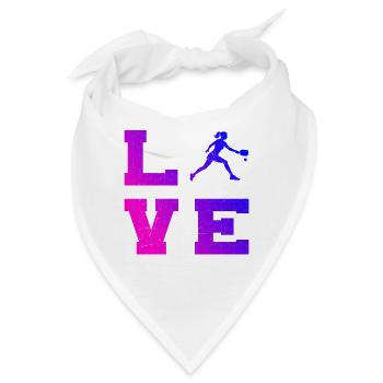 Pickleball athlete Idee für Pickleball Athlet Fans - Bandana - Weiß - Vorne