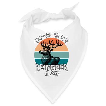 Rentier Reindeer - Bandana - Weiß - Vorne
