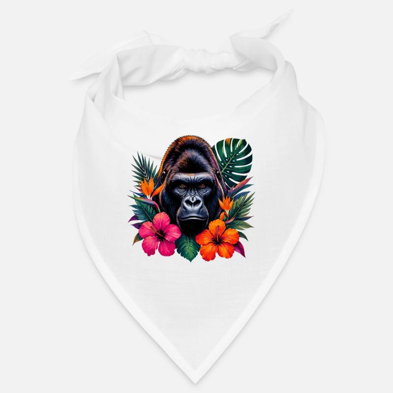 Floraison tropicale du gorille Bandana