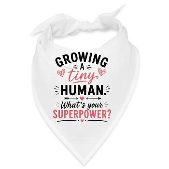 Growing A Tiny Human - Bandana - Weiß - Vorne