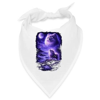Hund Mama Hund Papa - Bandana - Weiß - Vorne