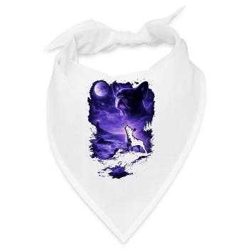 Hund Mama Hund Papa - Bandana - Weiß - Vorne