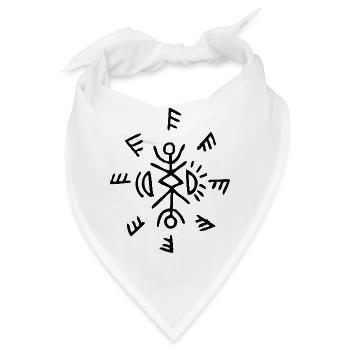 FROM-inspiriertes Talisman Shirt – Horror Mystery  - Bandana - Weiß - Vorne