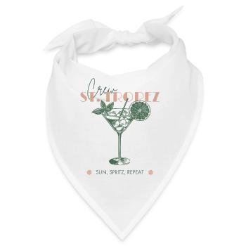 Frankreich St Tropez Urlaub Strand Girls Trip - Bandana - Weiß - Vorne
