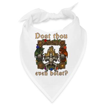 Hehst du überhaupt Ren Faire im Mittelalter - Bandana - Weiß - Vorne