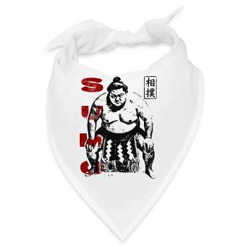 Traditioneller Sumo Ringer - Bandana - Weiß - Vorne