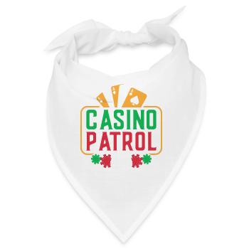 Gambling Fan Casino Patrol Casino - Bandana - Weiß - Vorne